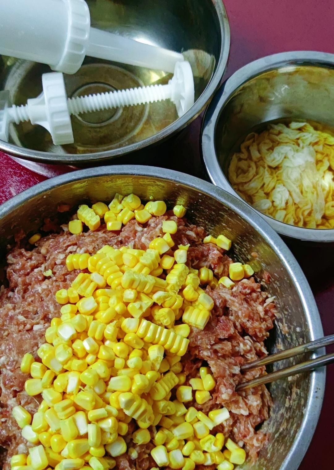 能量满满的猪肉脆皮肠(烤肠、灌肠、自制香肠)