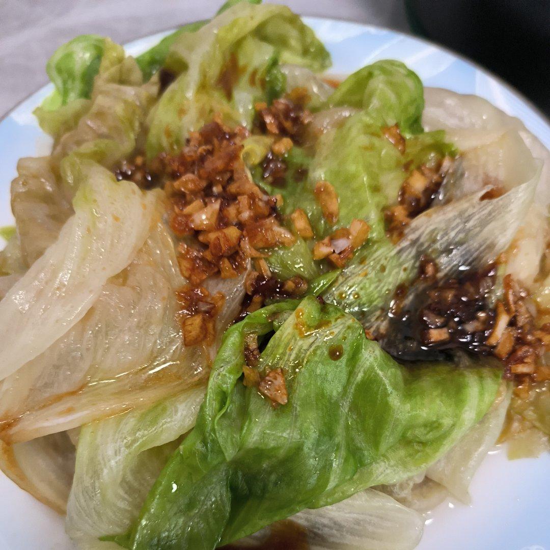 5分钟搞定爆好吃耗油生菜，减肥餐必备菜谱