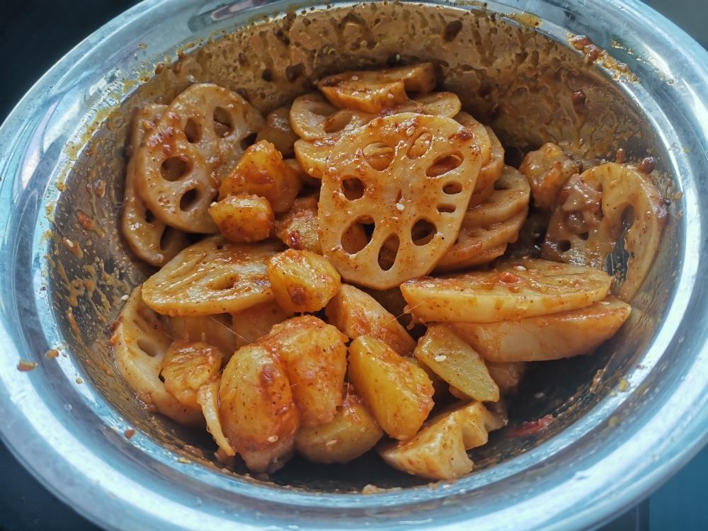 超快手香辣藕片土豆块