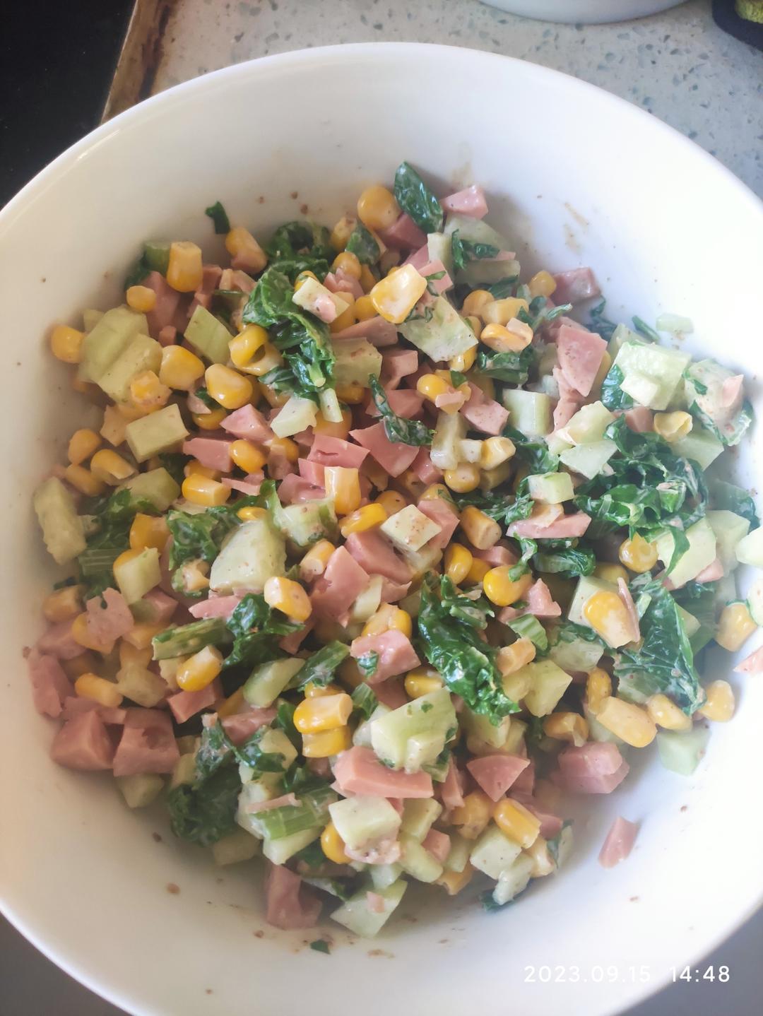 超级好吃的玉米沙拉（夏季必备）