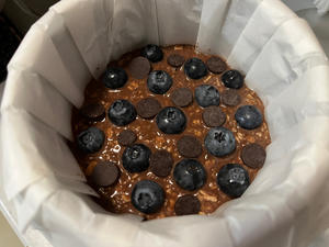 蓝莓燕麦蛋糕0糖油0面粉减脂期解馋甜品的做法 步骤9