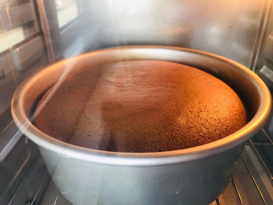 可可戚风蛋糕～8寸～百分百成功