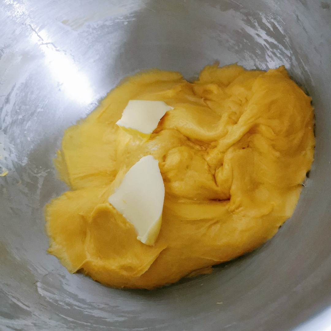 爆发力超强～水立方南瓜吐司🍞微甜软fufu的做法 步骤2