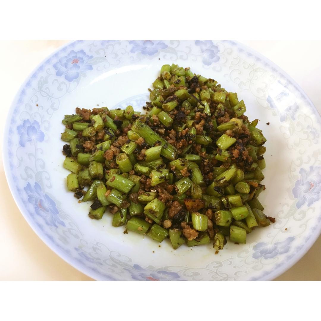 榄菜肉末四季豆