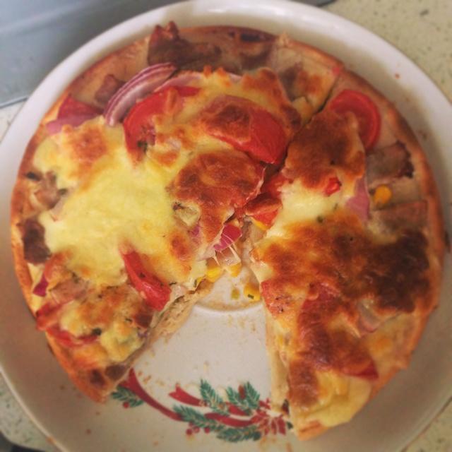 懒人披萨的做法