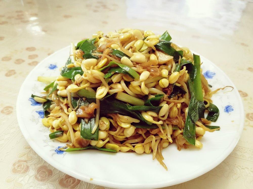 素炒黄豆芽