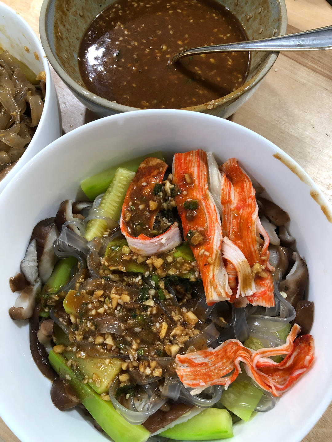秒杀小夜市的麻酱流汁宽粉