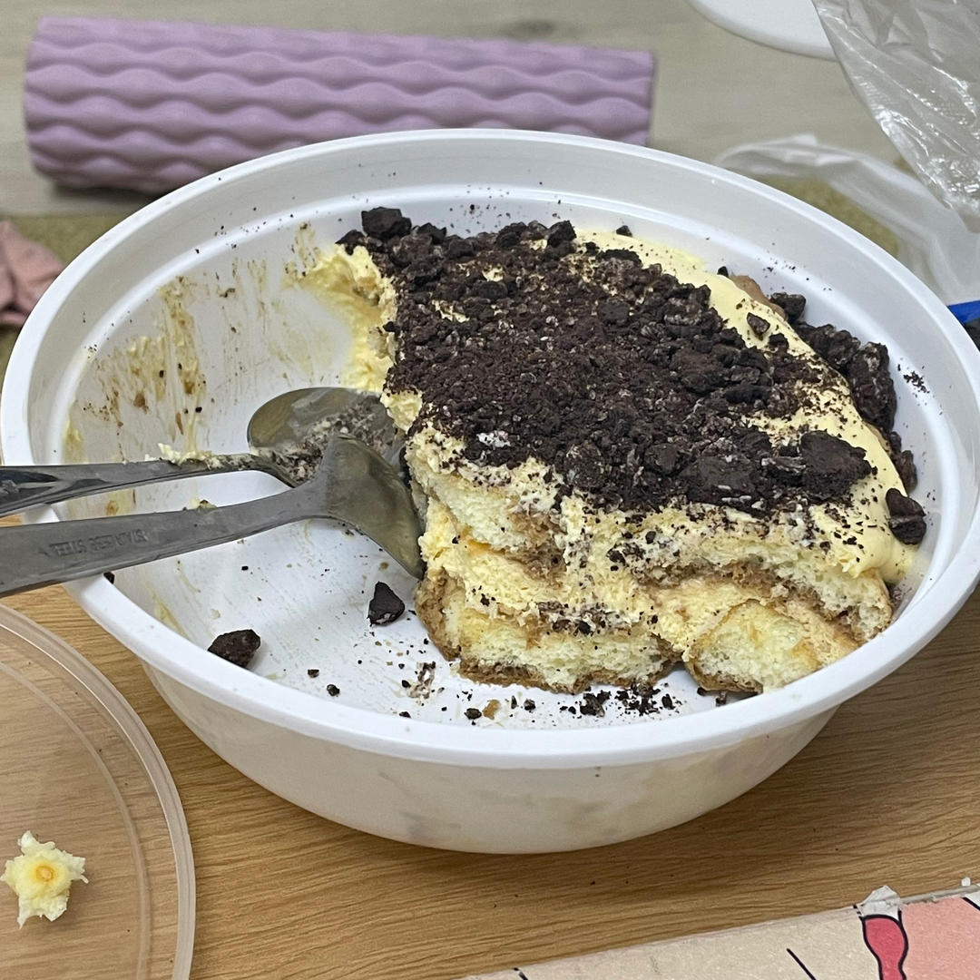 在欧洲学会的经典版提拉米苏