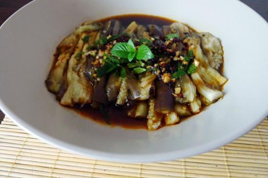 薄荷拌茄子的做法