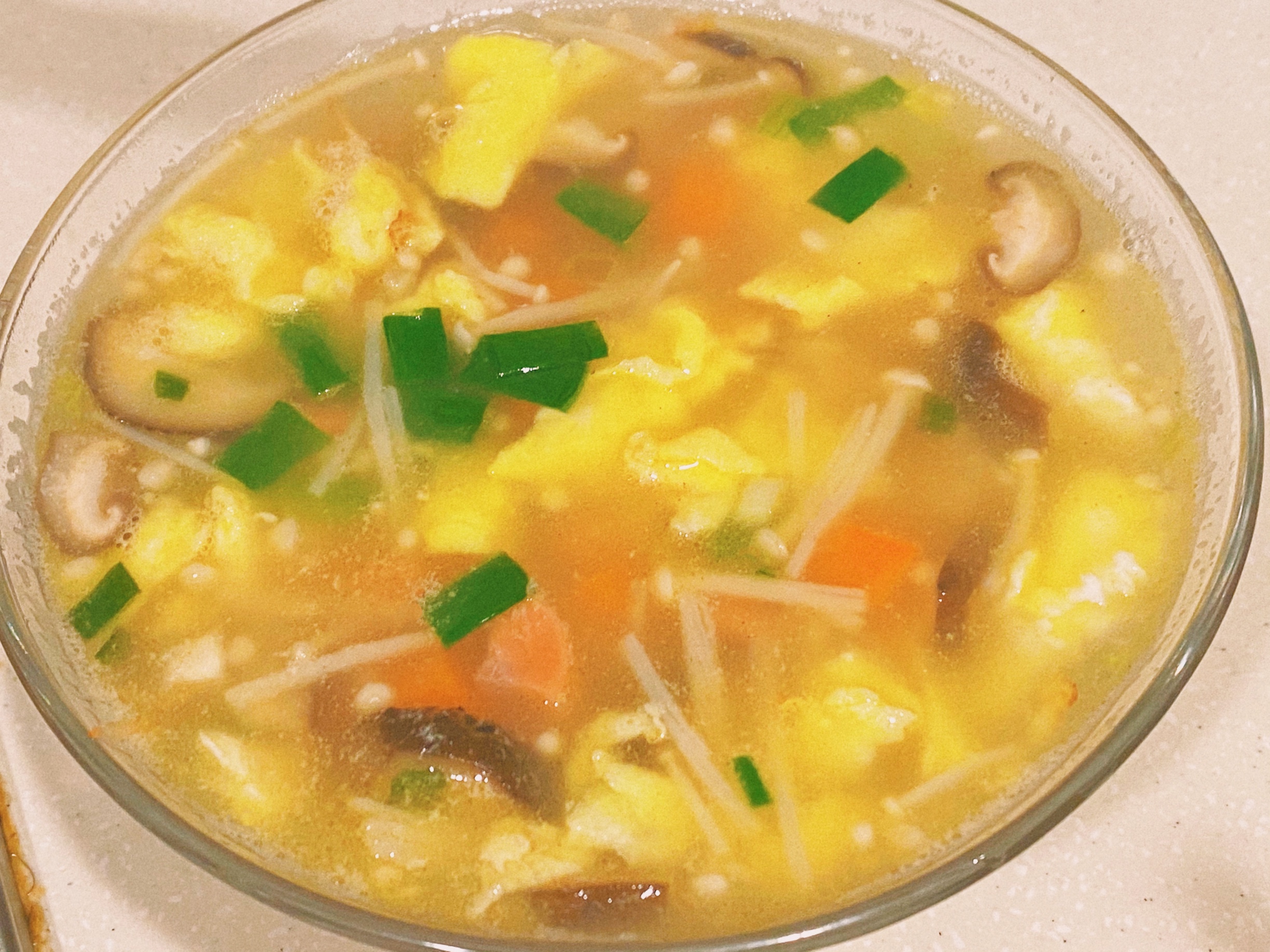 自制快手低卡美味😋三鲜汤的做法