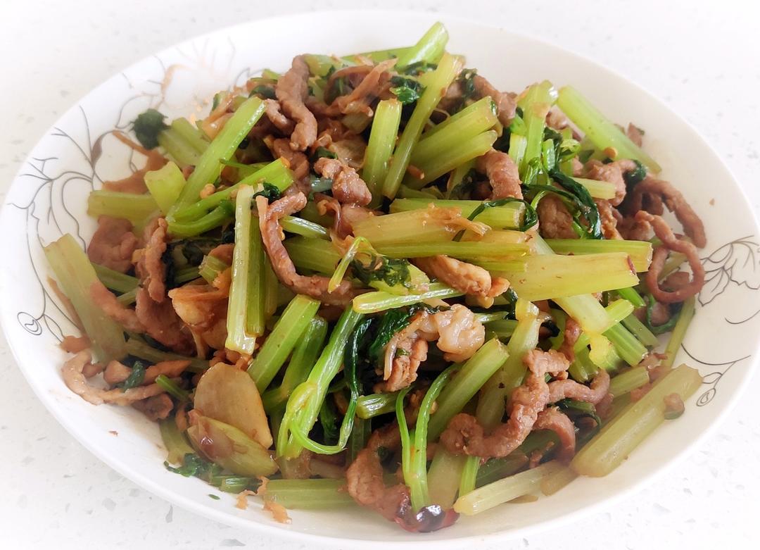 芹菜炒肉丝