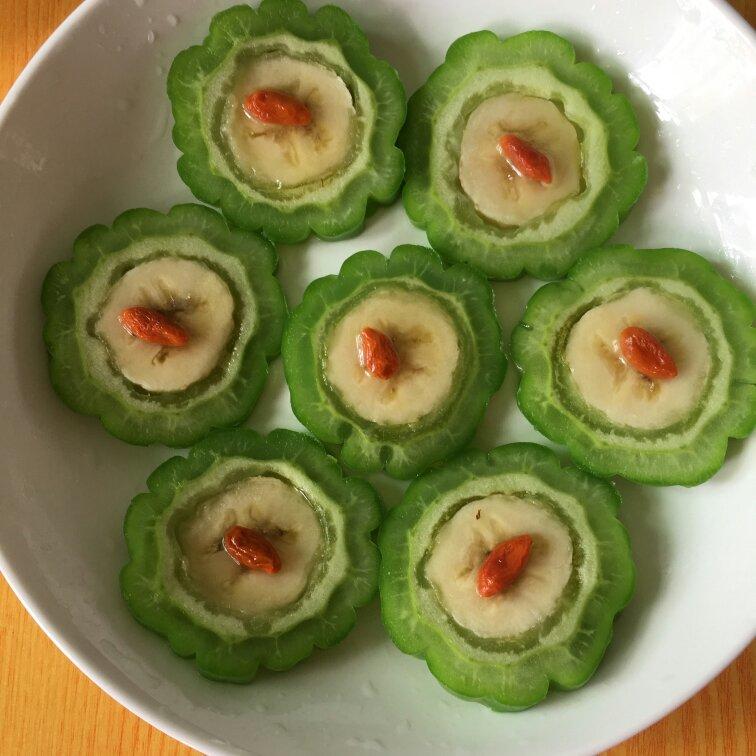 清爽凉菜——苦瓜酿香蕉