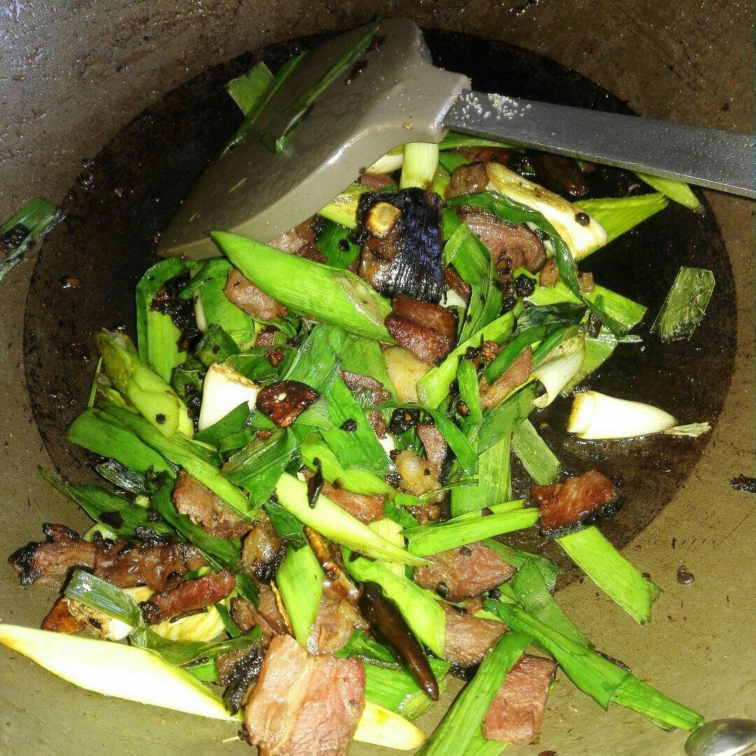 蒜苗炒腊肉（LY）