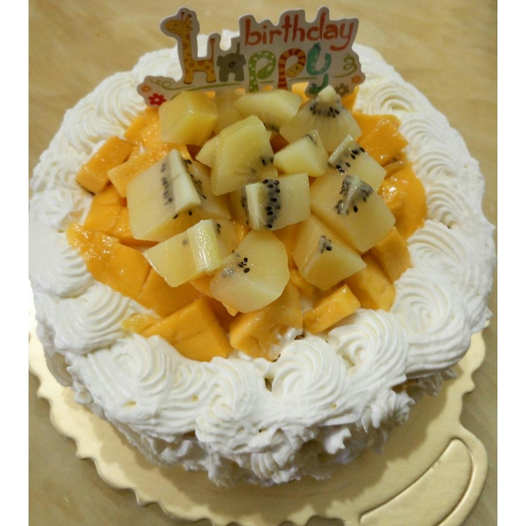 八寸戚风蛋糕（生日蛋糕坯）附六寸配单