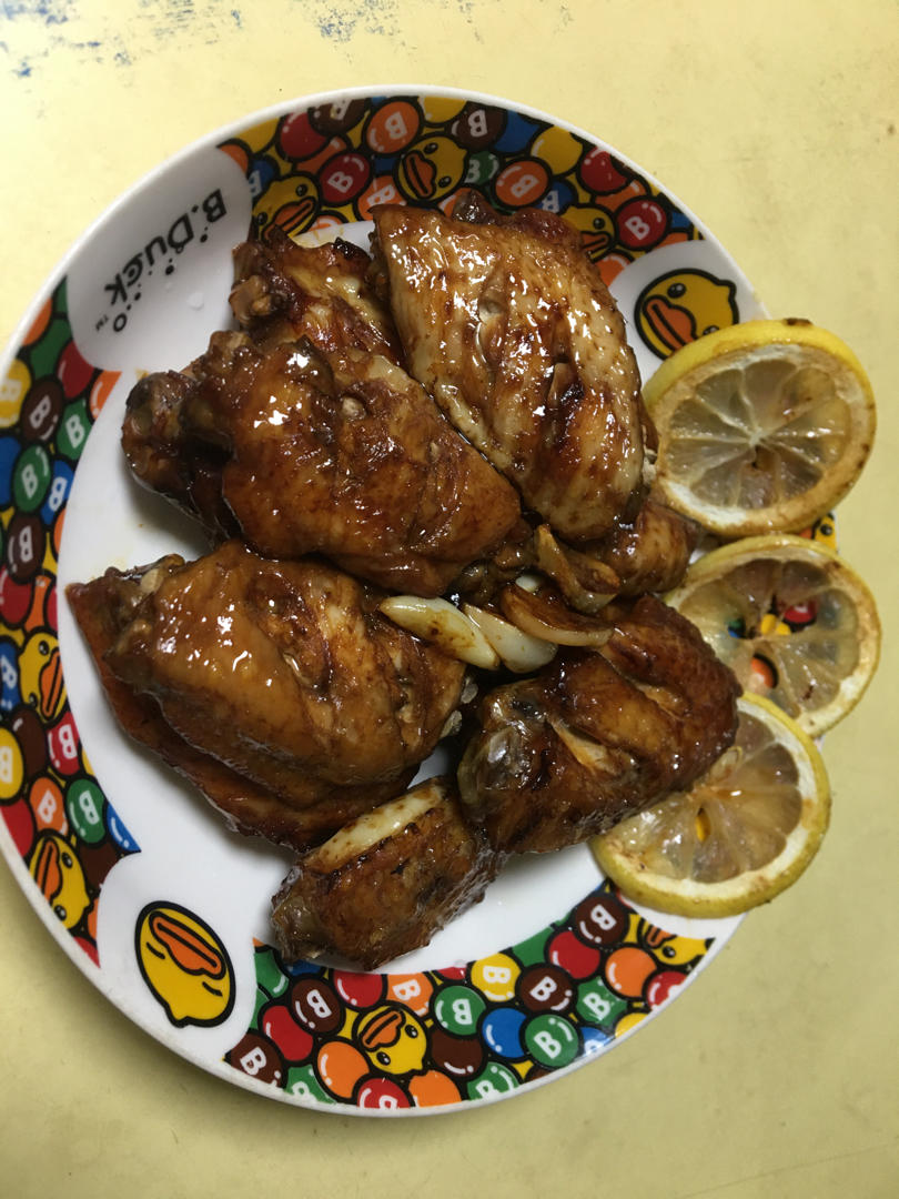 好吃到舔手指❗️简单零失败柠檬蒜香烤鸡翅