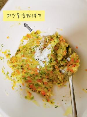 鳕鱼杂蔬饼 宝宝辅食的做法 步骤3