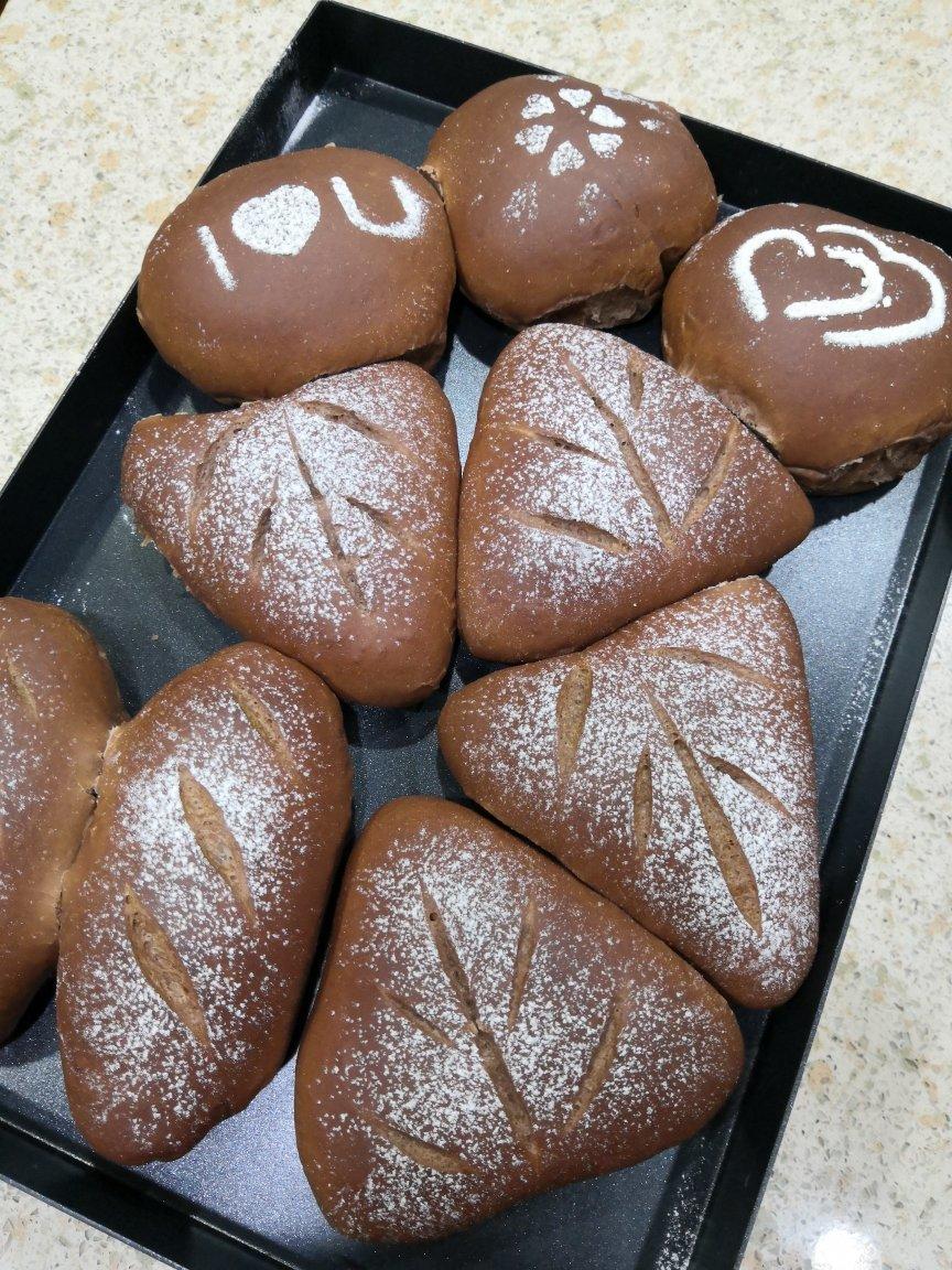 抹茶豆沙奶酪软欧包