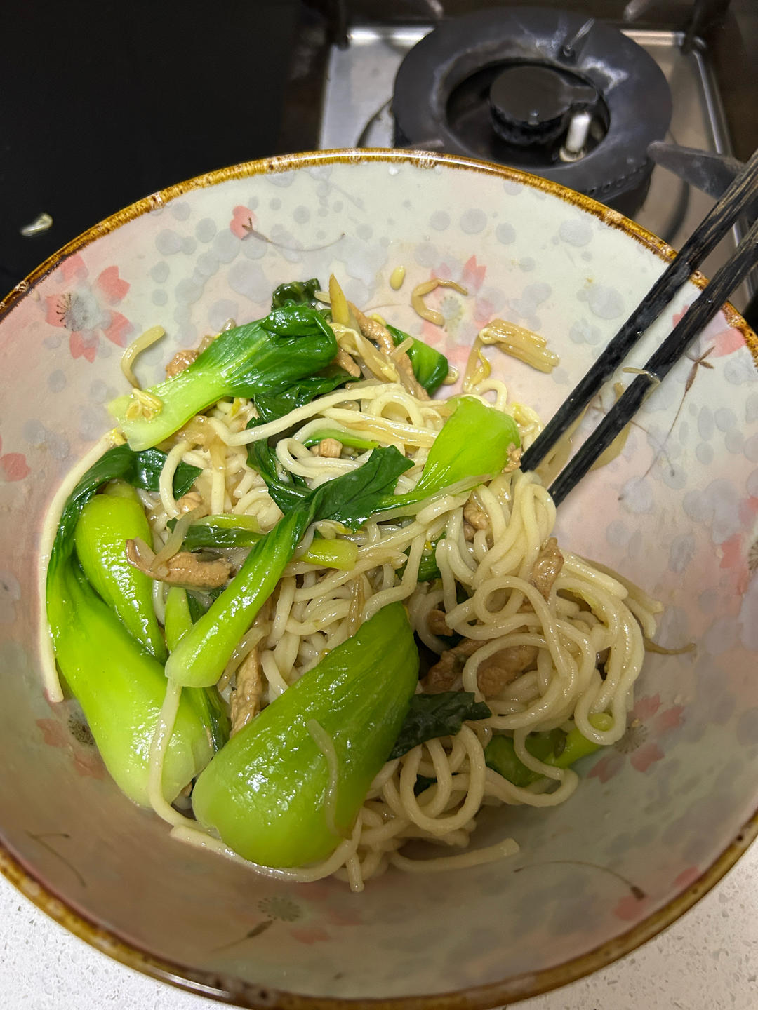 快手出餐-青菜肉丝炒面