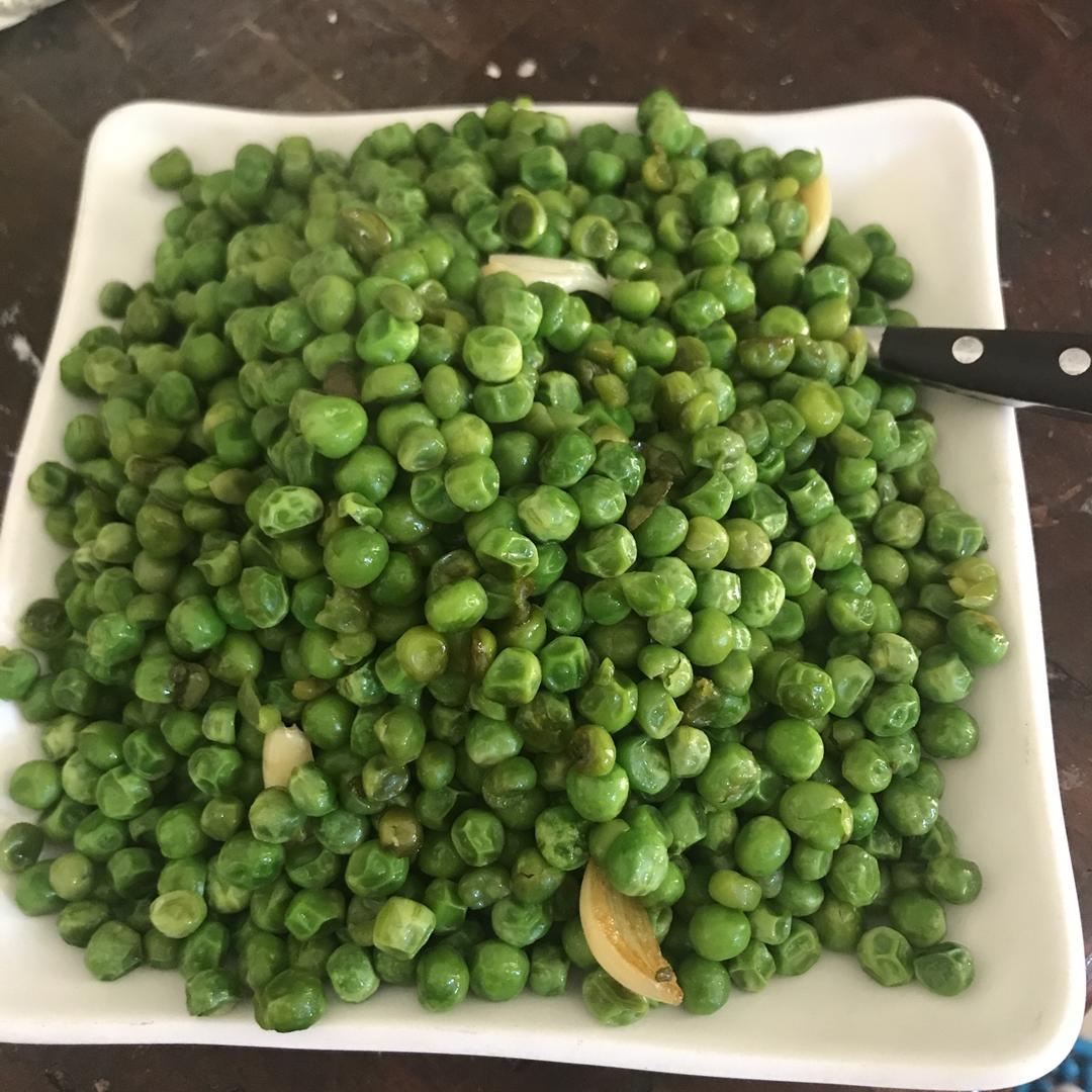 清炒豌豆米