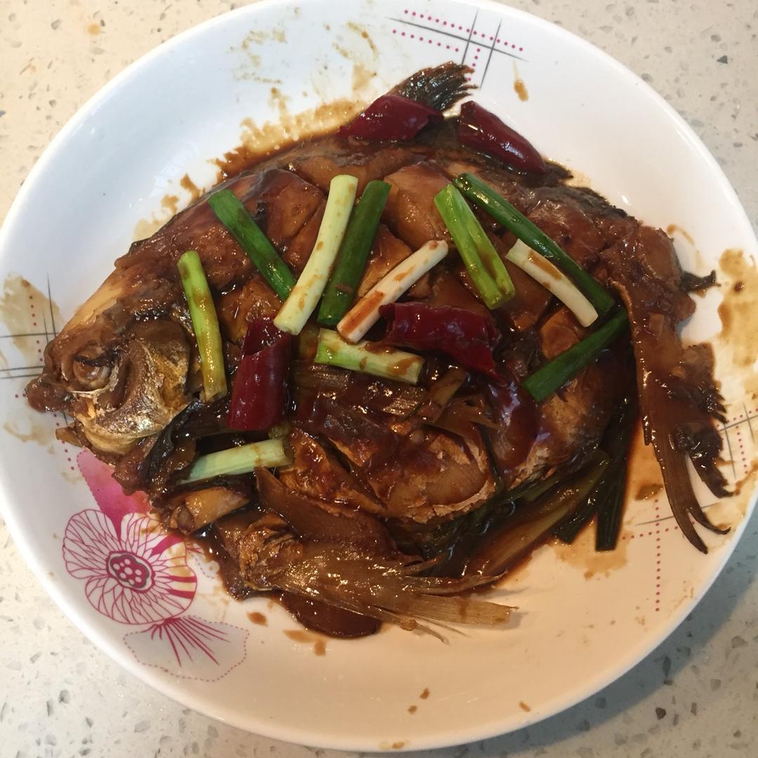 家常红烧鲳鱼