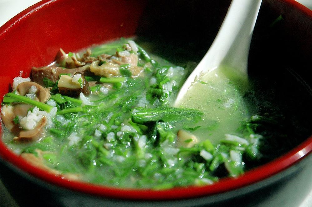 鸽子汤菜泡饭的做法