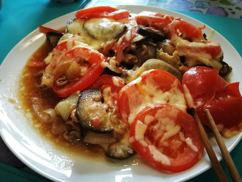 芝士肉酱双茄煲