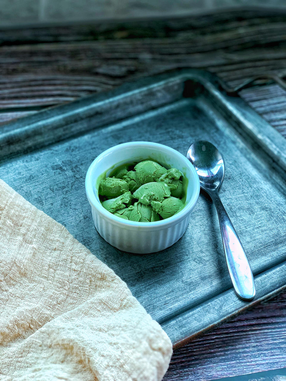 超好吃~抹茶白巧冰淇淋【冰淇淋机版本】