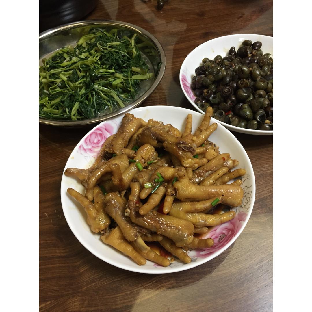 香辣烧鸡爪