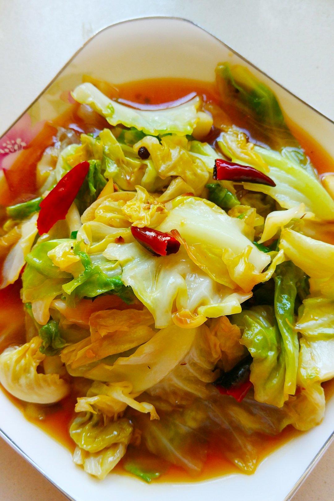 呢喃馨语做的手撕包菜