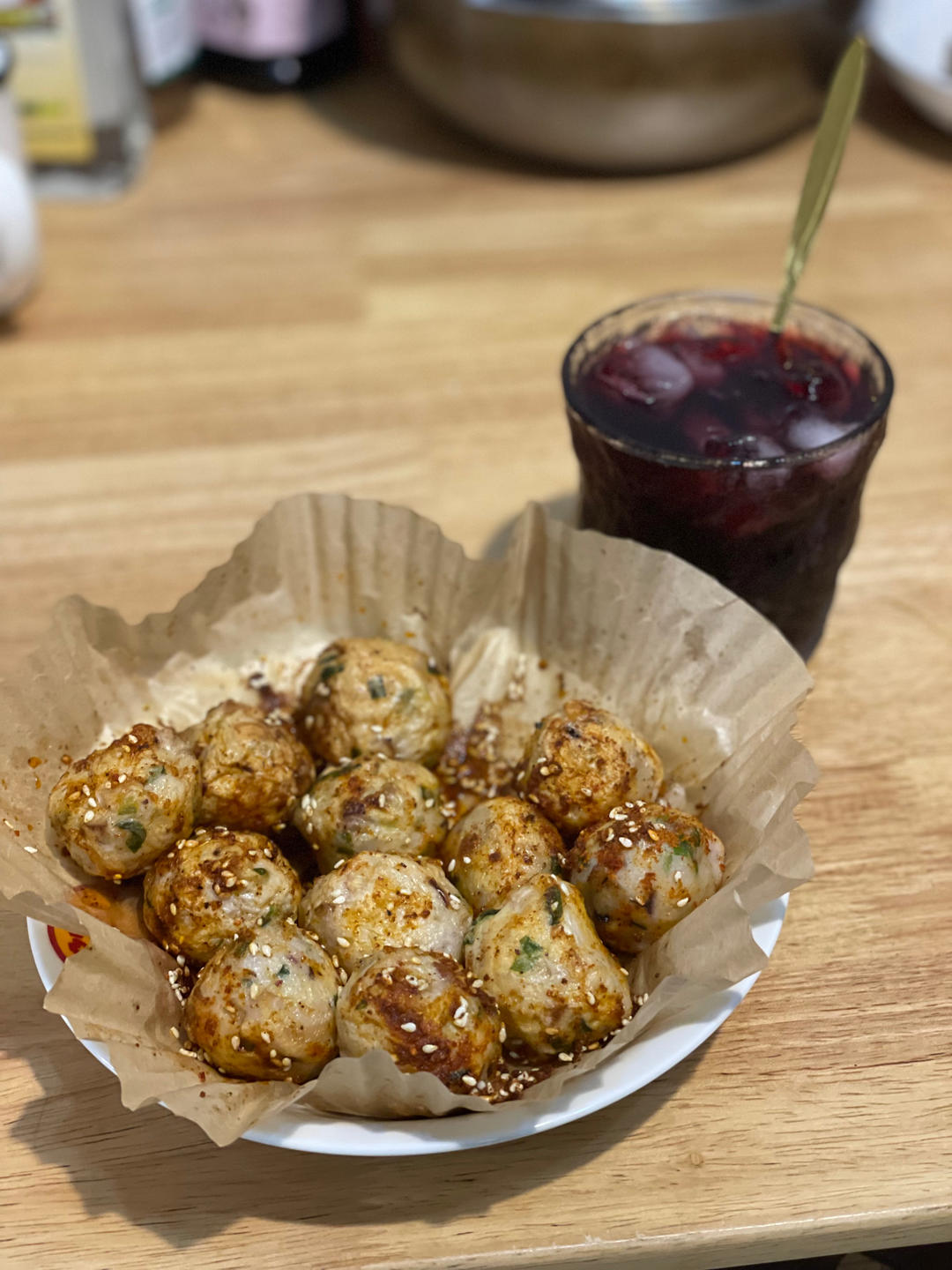 空气炸锅烤丸子