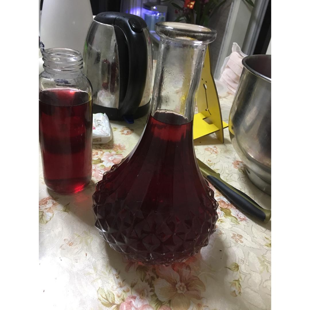 红艳不涩的玫瑰露（玫瑰糖浆）