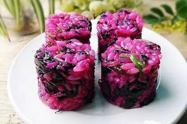 紫苋菜蒜蓉炒饭的做法