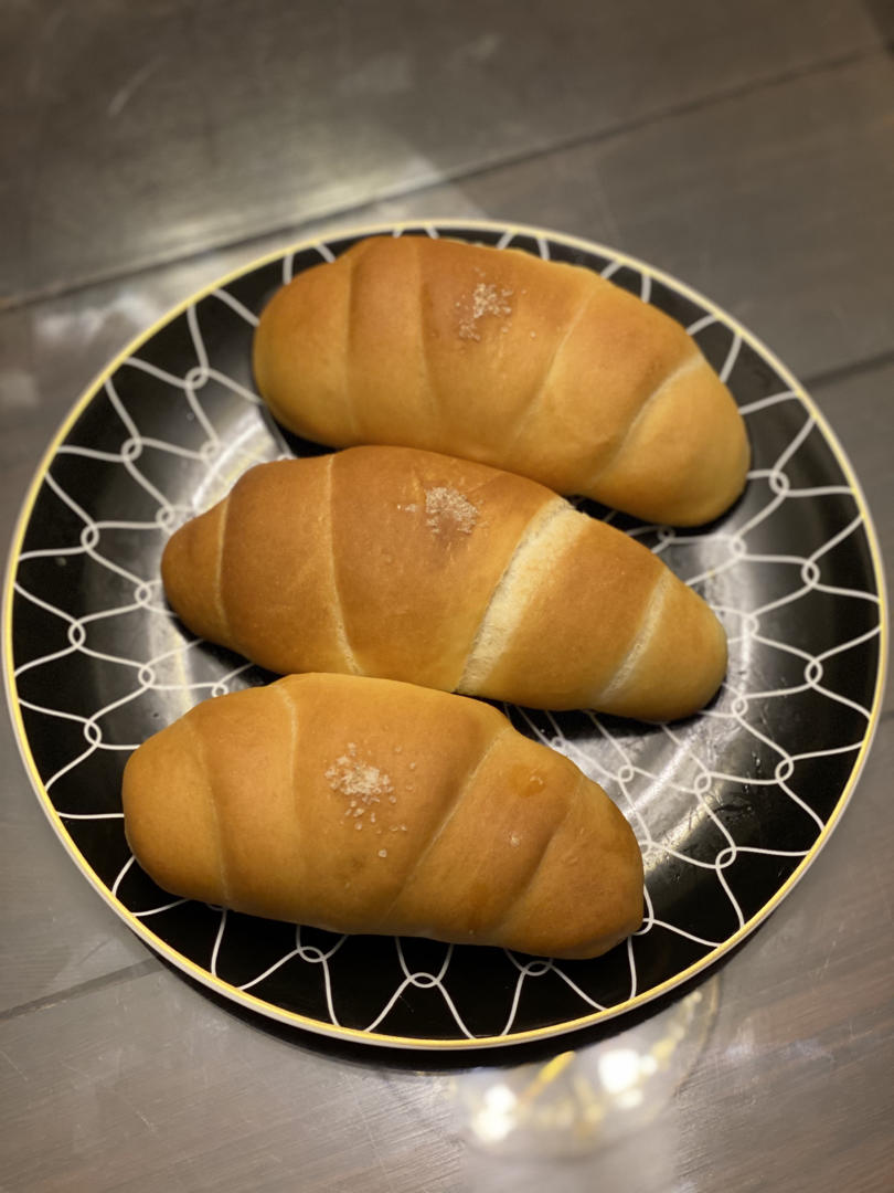 日式盐面包 日式盐可颂-（含整形小视频）