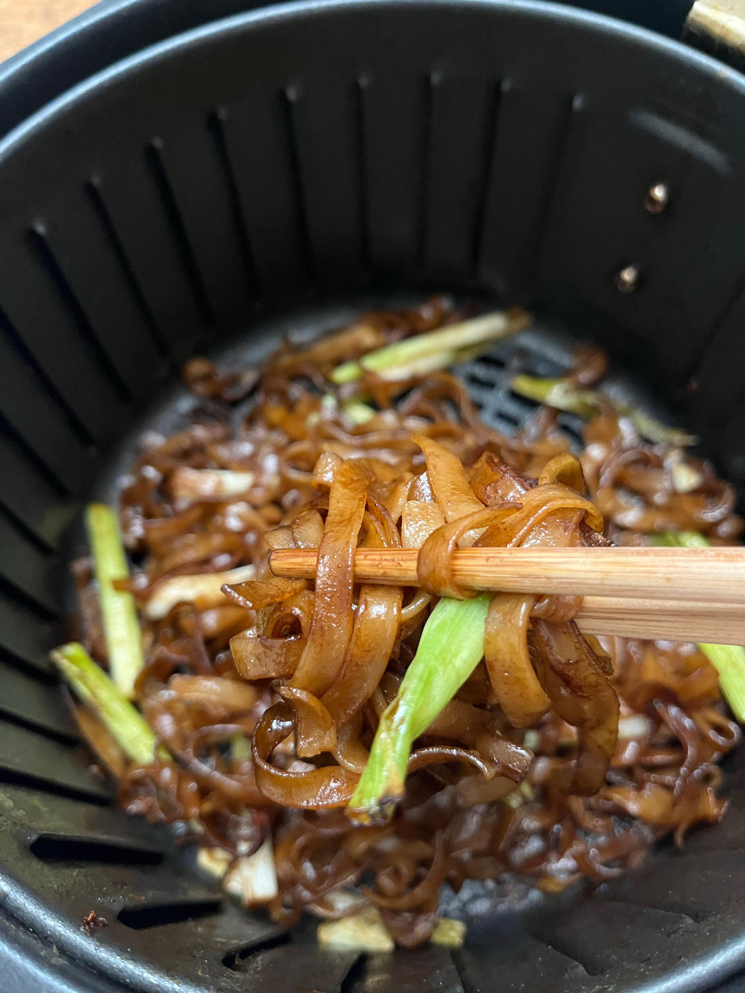 广东炒牛河一次成功！空气炸锅的快乐！