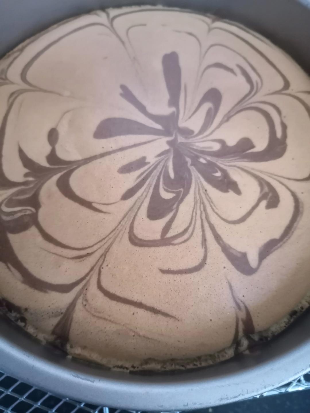 巧克力斑马纹戚风蛋糕（8寸）