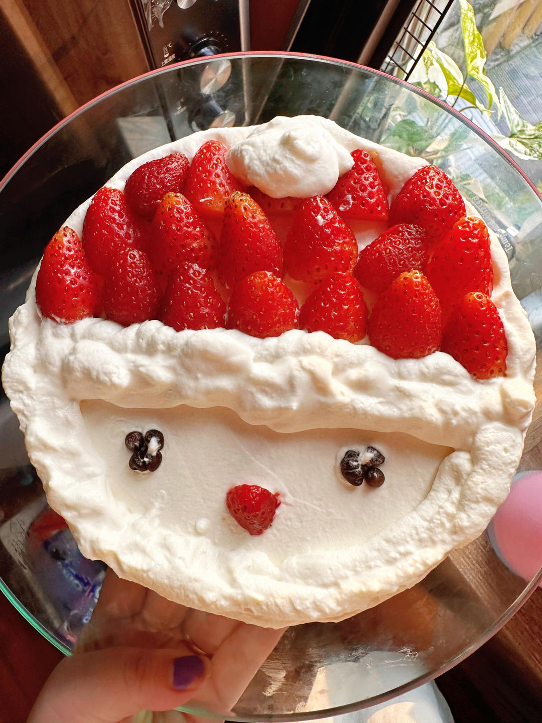 🤶超可爱｜草莓奶油蛋糕｜圣诞款｜无抹面｜无裱花｜健康无色素｜新手友好