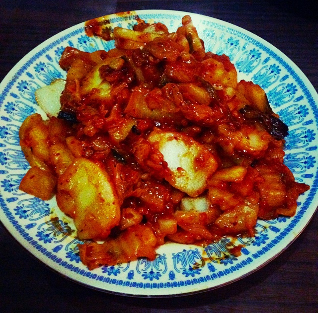 泡菜炒年糕