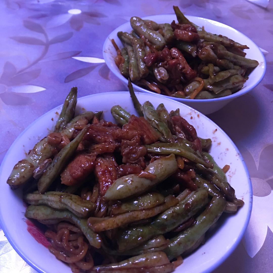 芸豆焖面（附万能的腌肉不老的办法）
