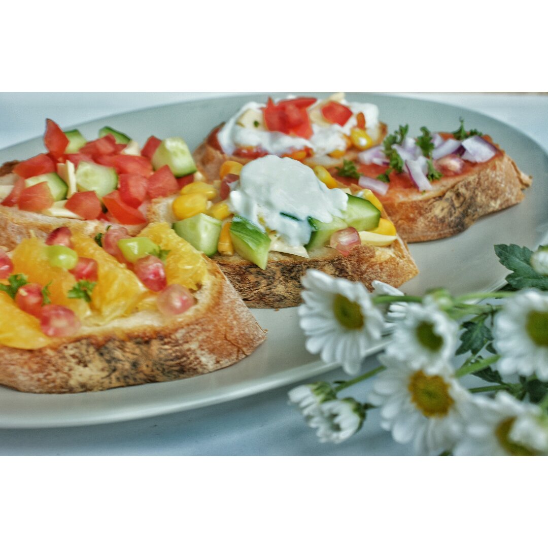 开放式法棍三明治Smørrebrød