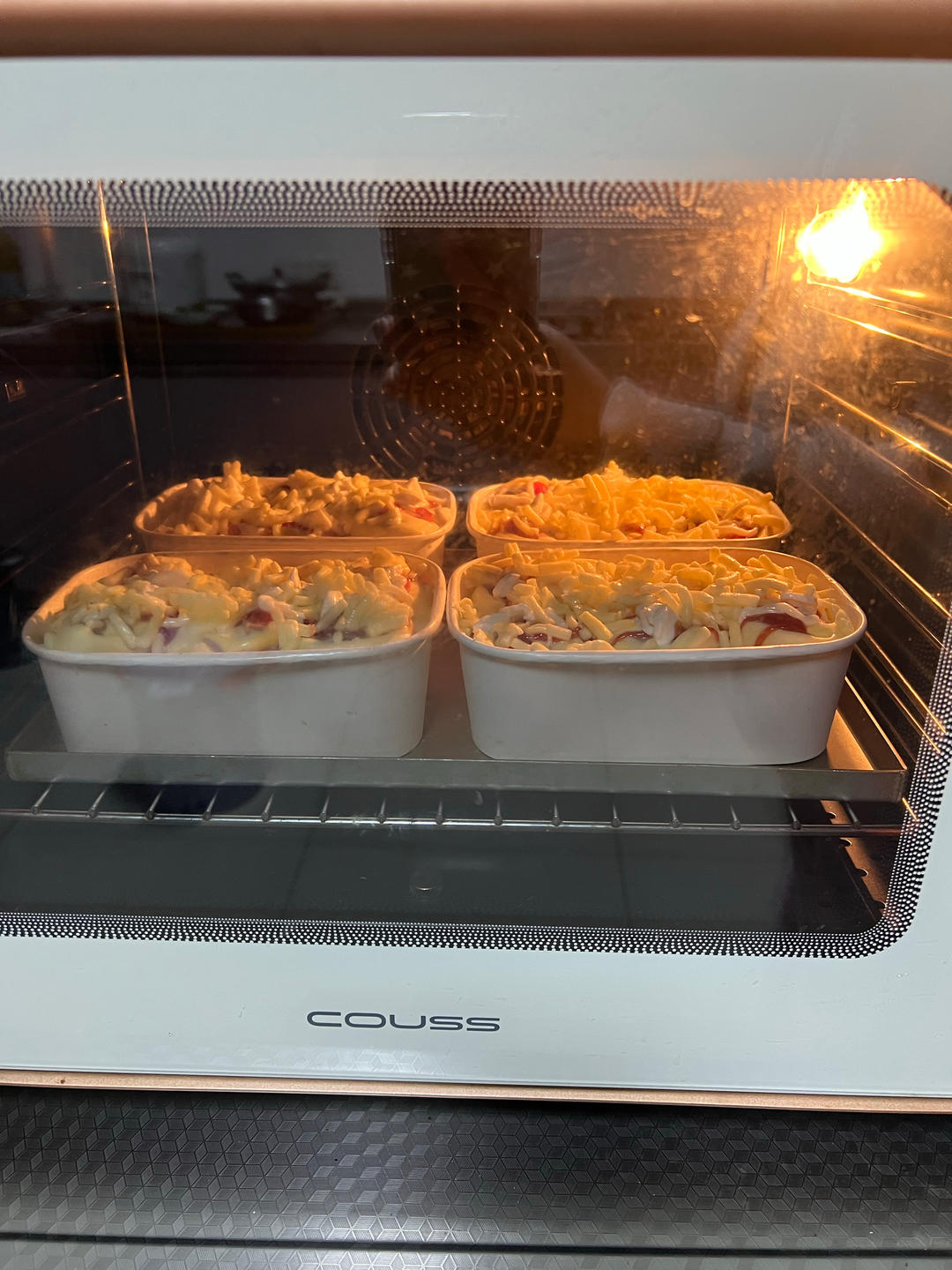 双重芝士培根面包