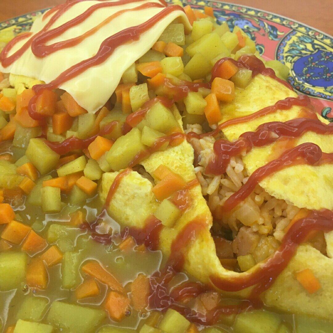 这是头牌了丨好吃的飞起来～🍛咖喱蛋包饭