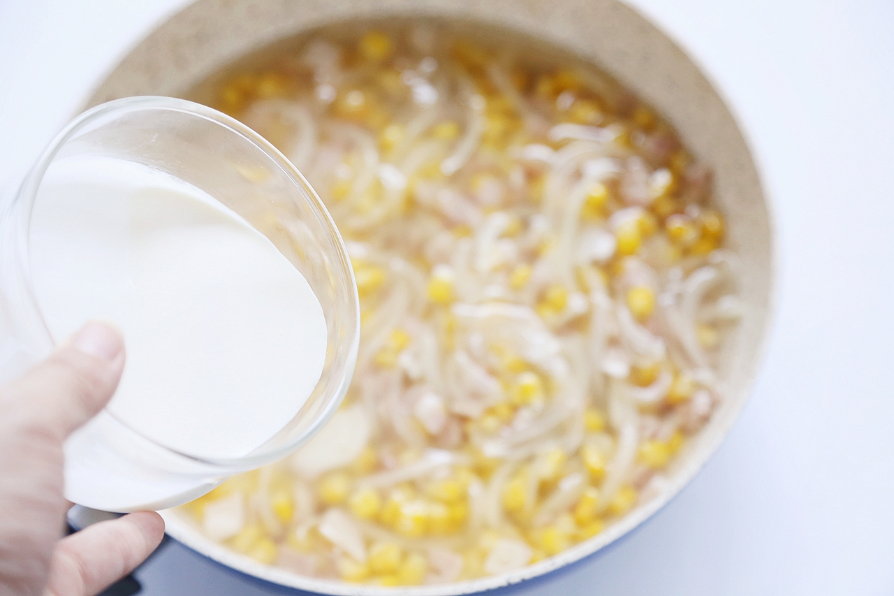 营养藜麦玉米浓汤居家餐的做法 步骤5