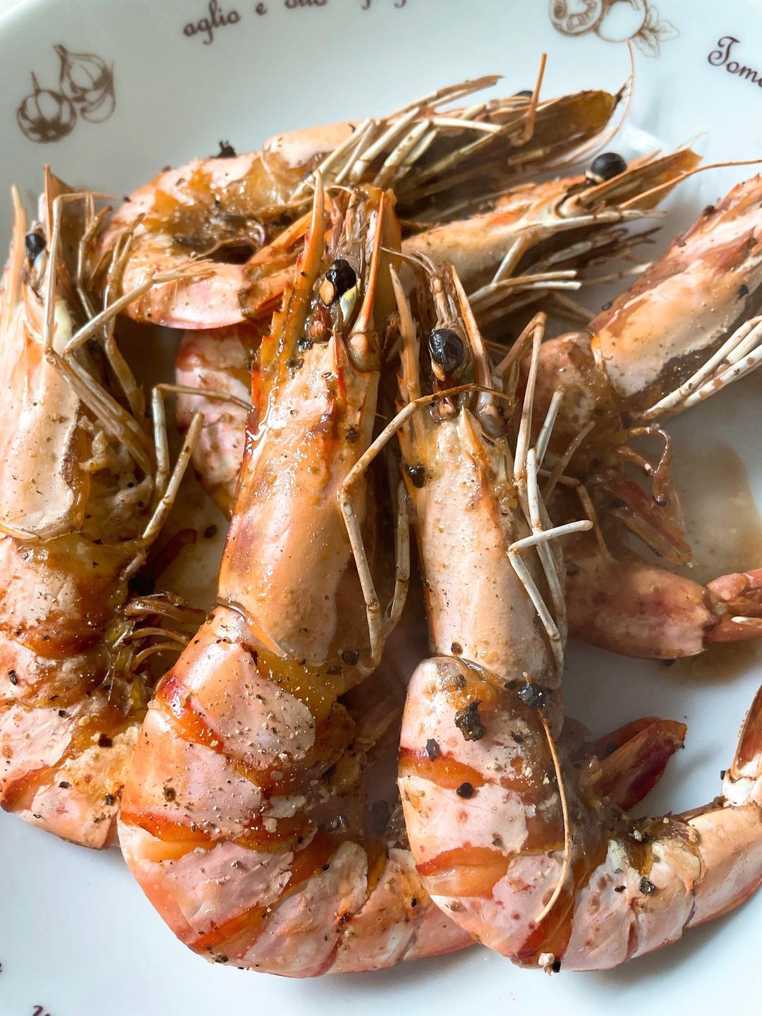 空气炸锅快手黑虎虾