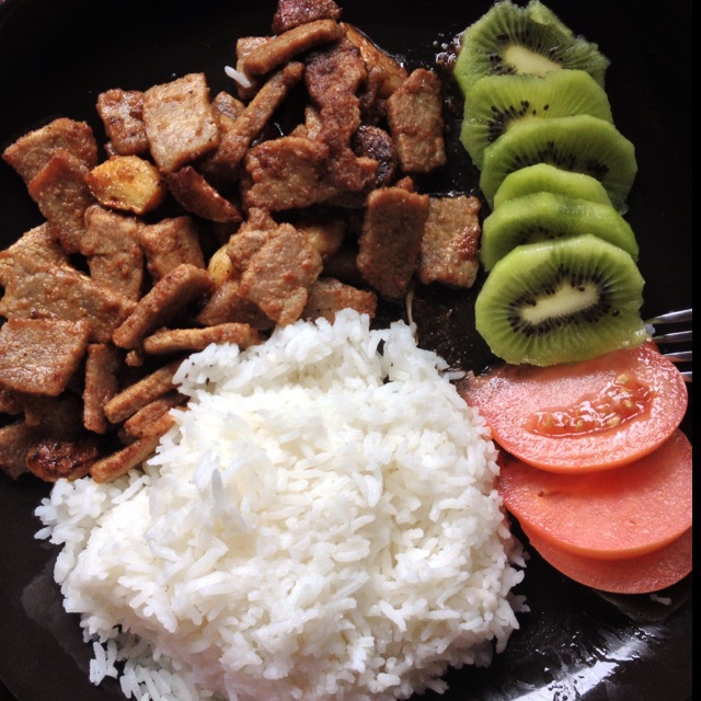 黑蒜子牛肉粒