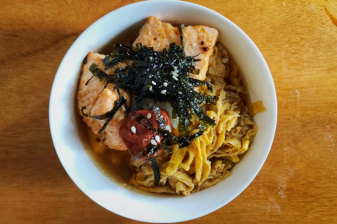 低温慢煮三文鱼梅子茶泡饭【食材包操作说明】