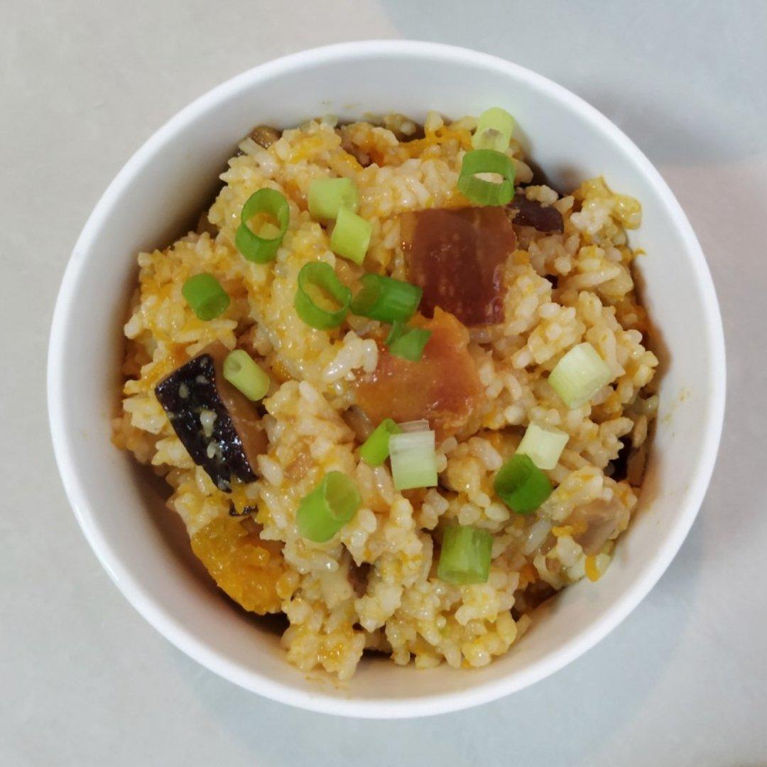 美味到不行的南瓜饭