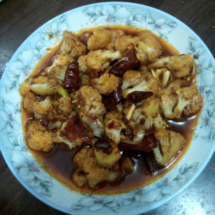 很“浪费”米饭的家常菜之一-------干锅菜花