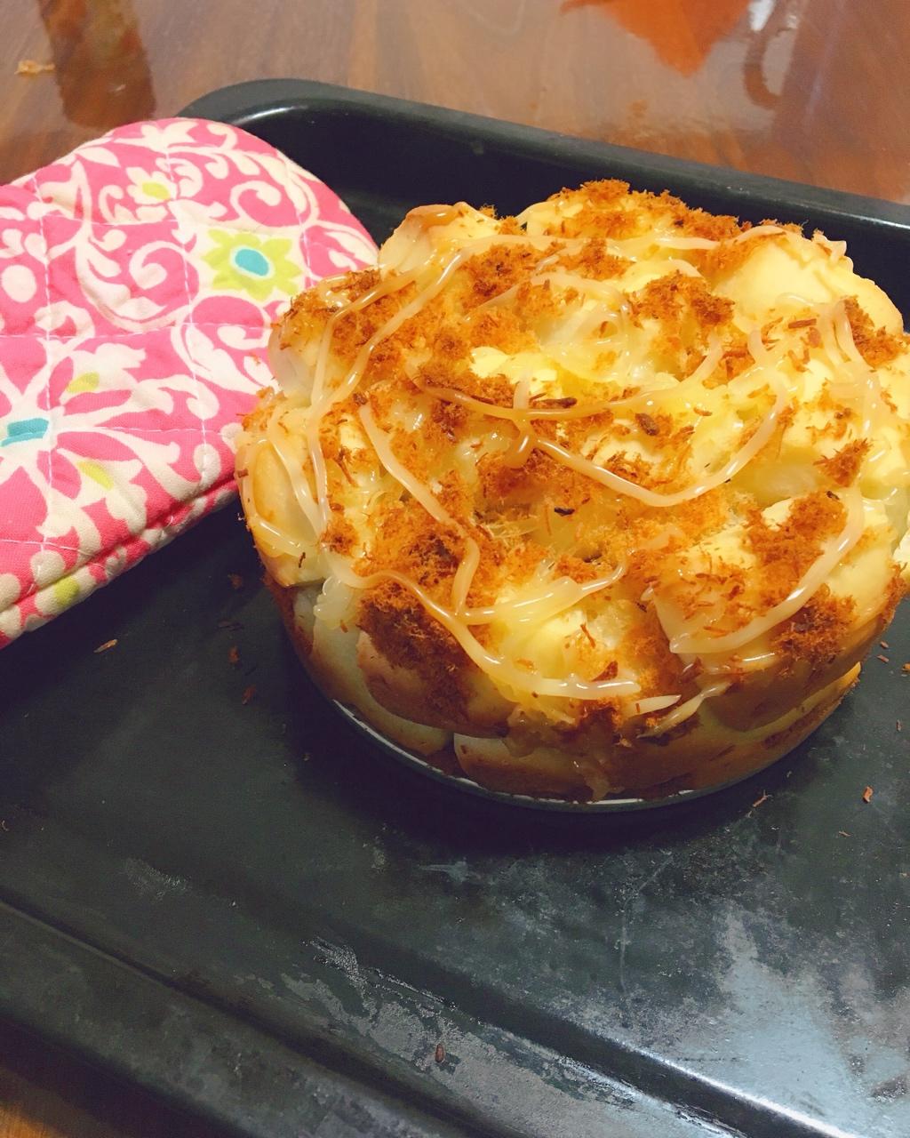 肉松手撕面包—超软会爆浆的面包哟