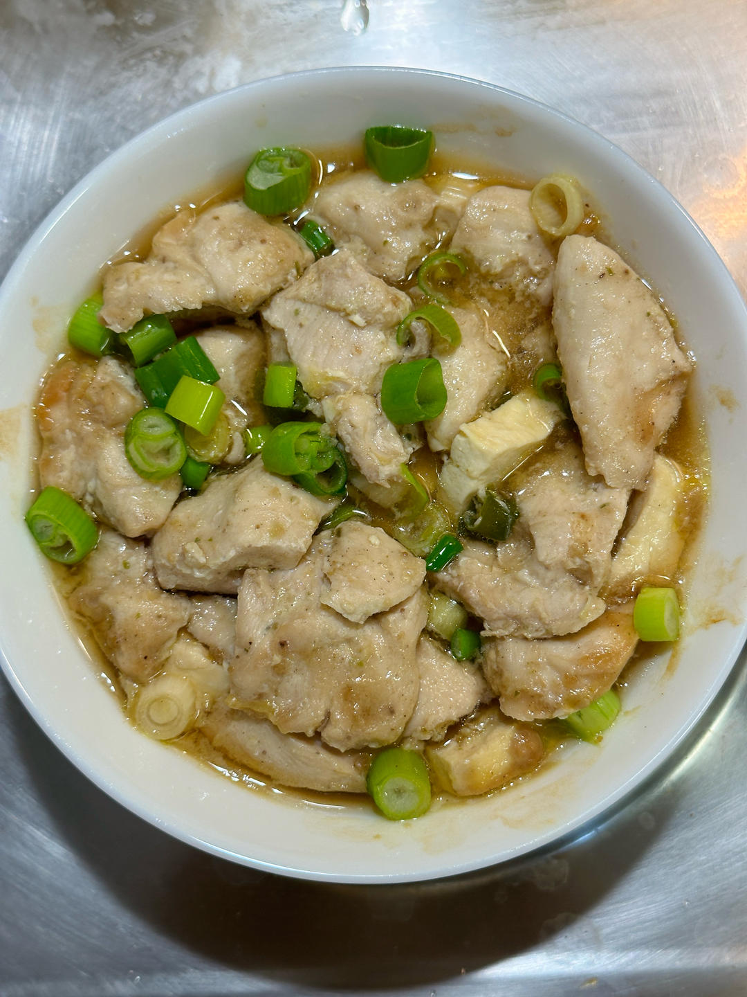 鸡胸蒸豆腐