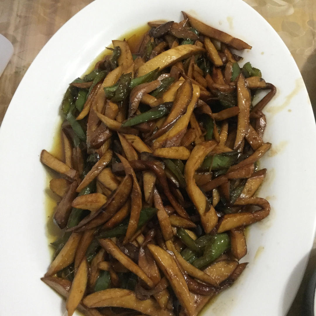 青椒素炒杏鲍菇